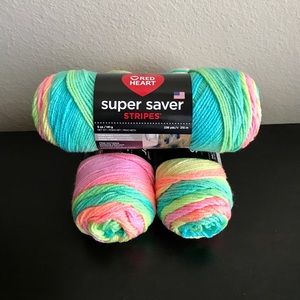 Red Heart Super Saver Retro Stripe Yarn
